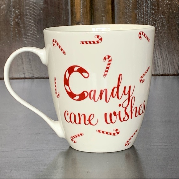 Pfaltzgraff Candy Cane Wishes Ceramic Christmas Mug - Picture 6 of 8